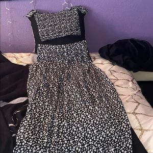2 piece maxi skirt and top set
